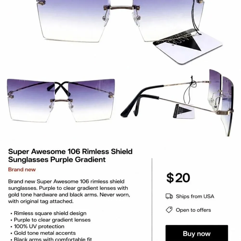 Rimowa Women's White and Black Sunglasses
